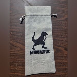 "Winosaurus" T Rex Wine Bag Gift bag